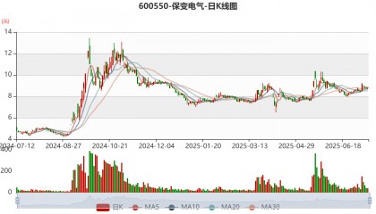保变电气：2025年上半年净利同比预增229.15%