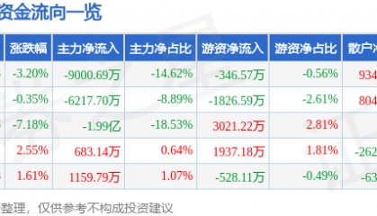 股票行情快报：拓尔思（300229）12月25日主力资金净卖出9000.69万元