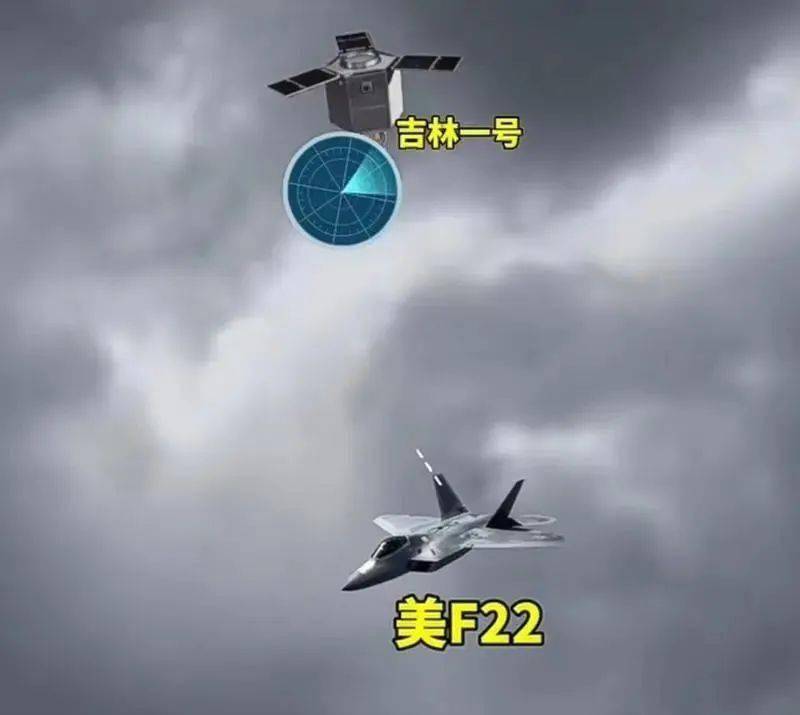 中国卫星技术太牛:农业卫星追拍美国F22!