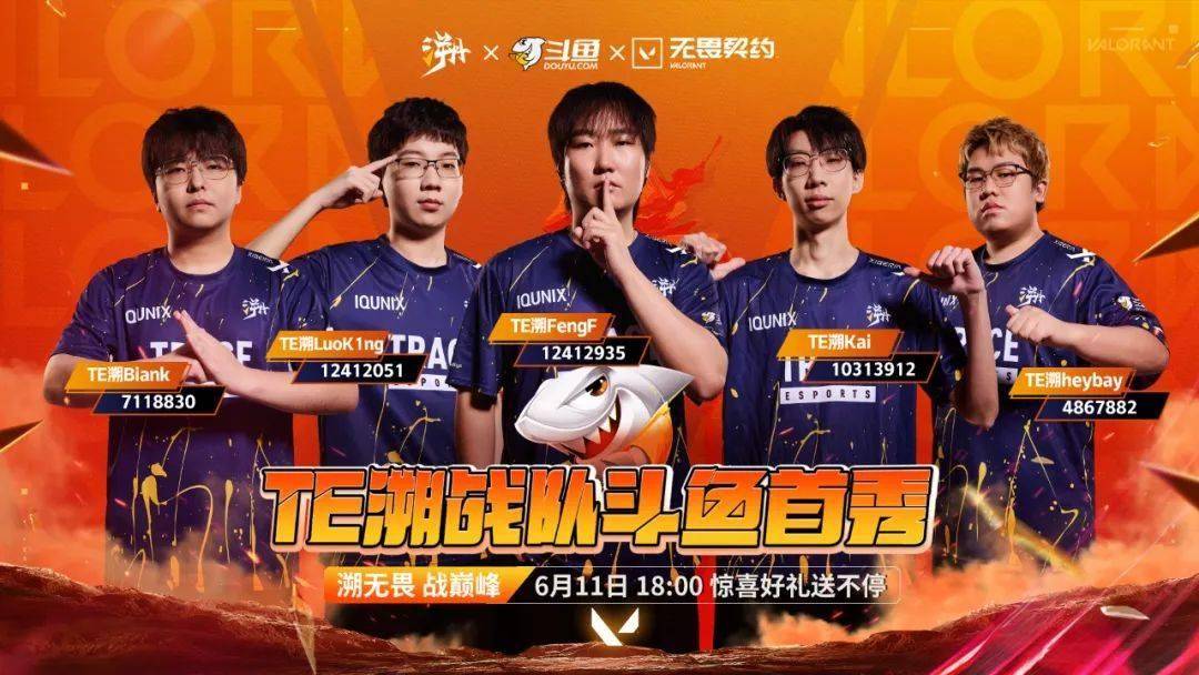 TE溯无畏契约分部入驻斗鱼