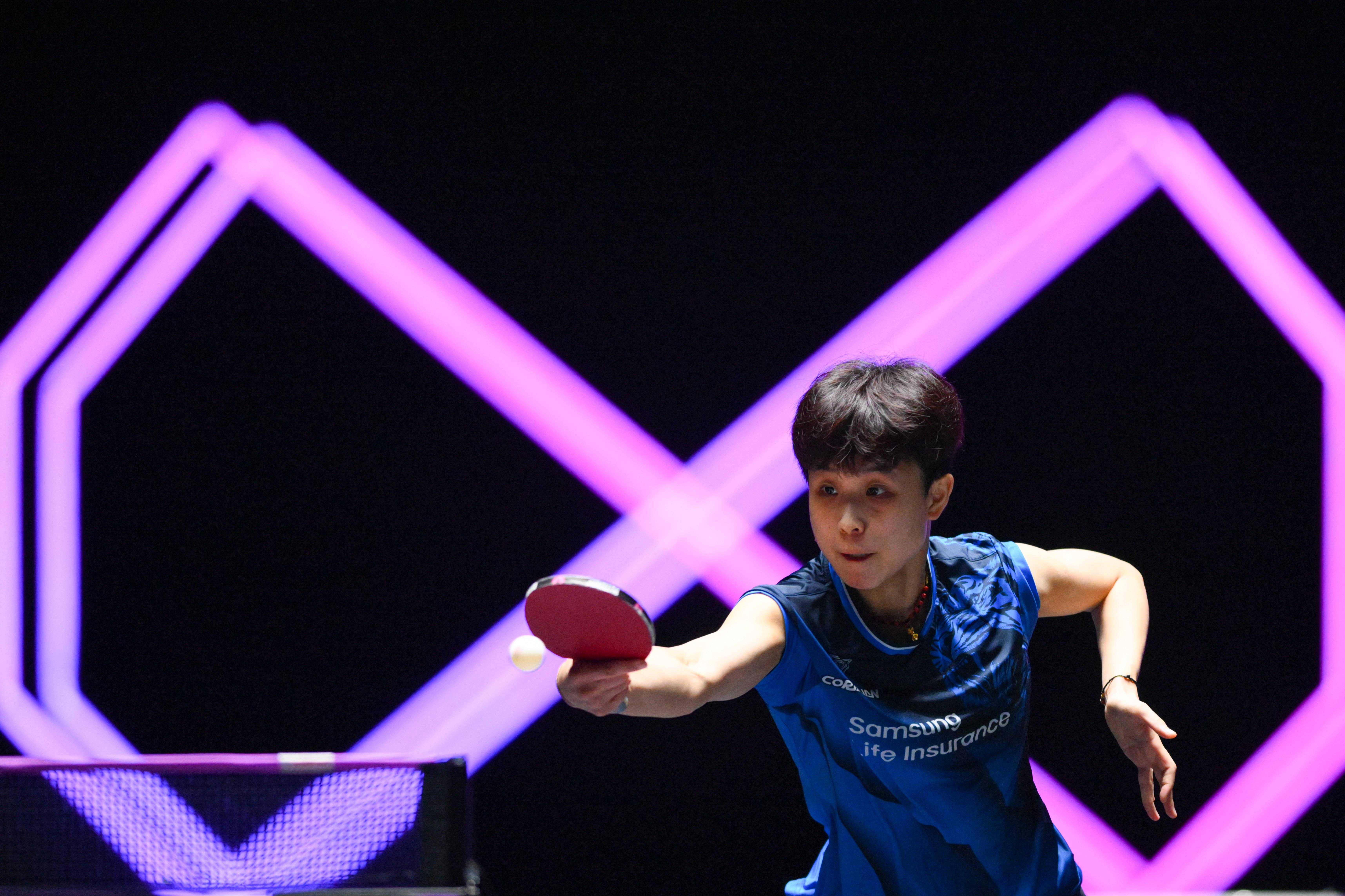 (体育)乒乓球——WTT澳门冠军赛:蒯曼晋级女单16强