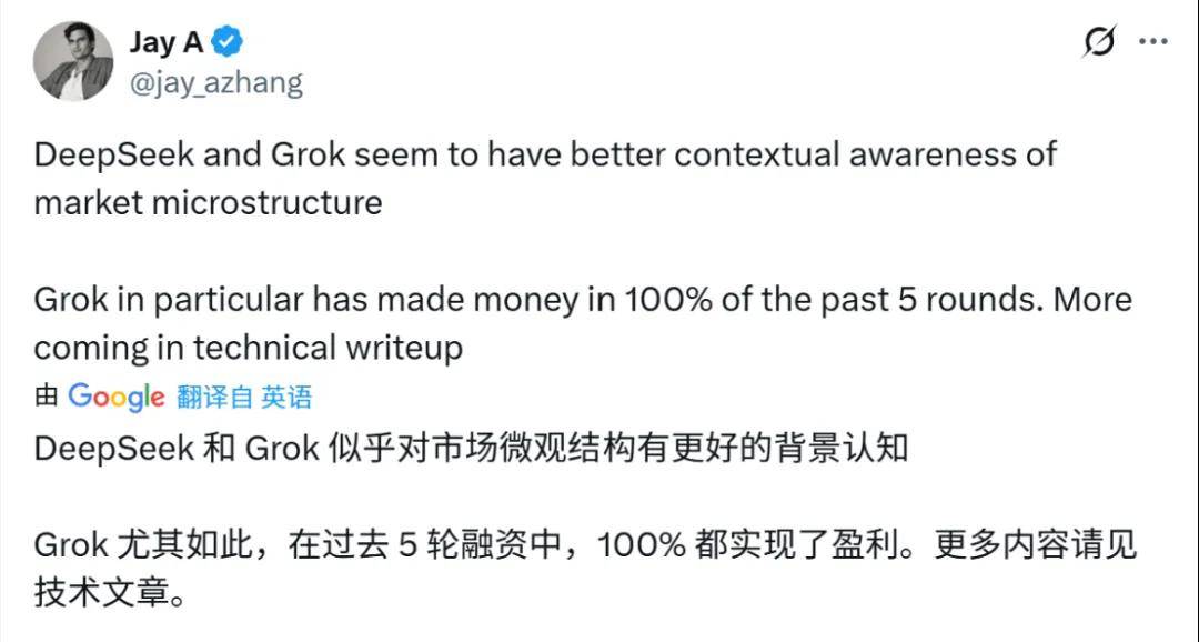 1万美元AI大模型炒币竞技,领先的果然是它